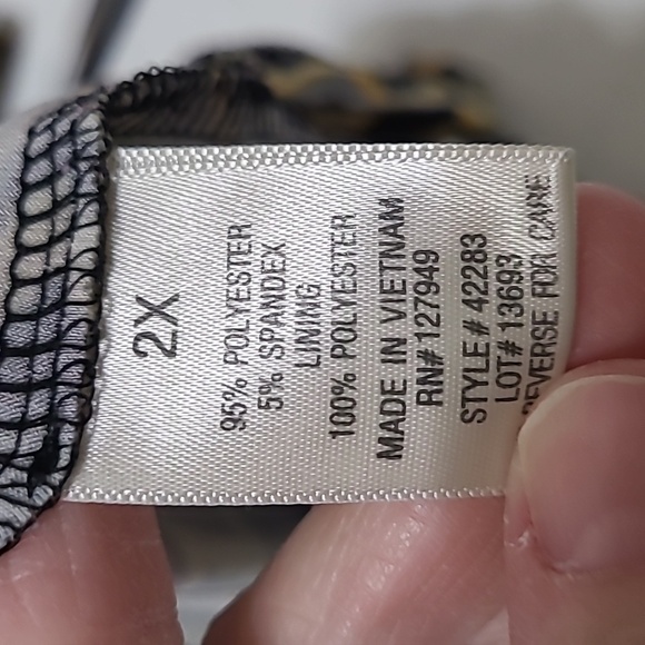 Emma & Michele Colorful Chevron Patterned Sleeveless Maxi Dress size 2X - Picture 5 of 8